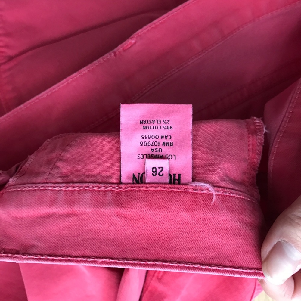 Hudson red cropped jean pant - Picture 7 of 11